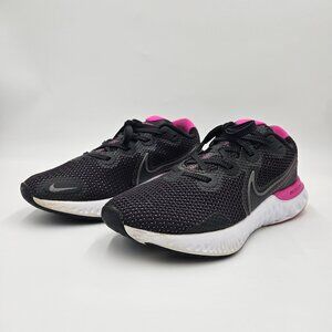 Nike Women's Renew Run Athletic Running Shoes CK6360-004 Black Pink Size 8.5
